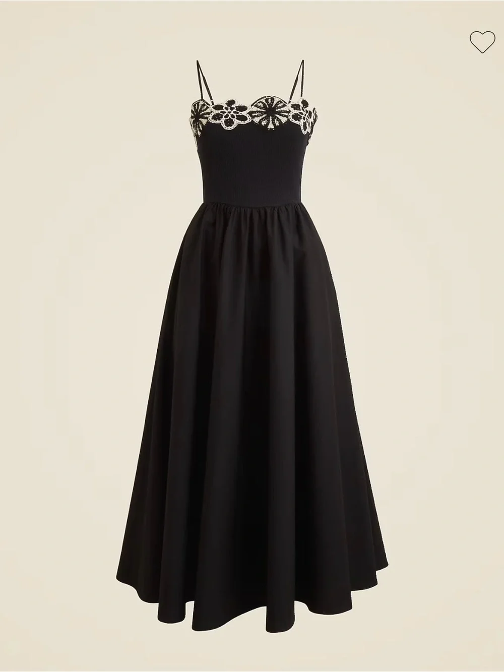 J Crew Crochet Mixy Dress in black